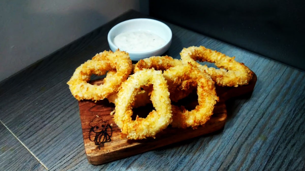 Crispy fried squid using an air fryer