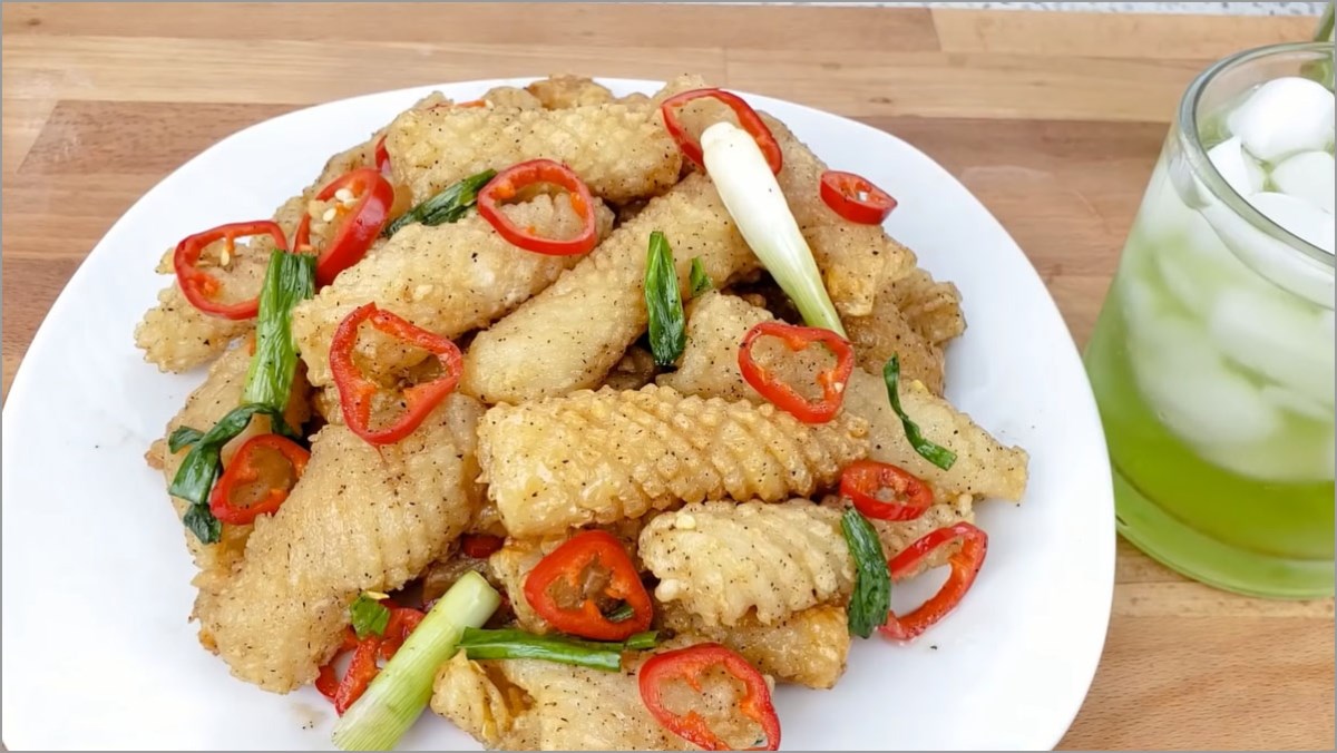Fried Squid with Fish Sauce using an Air Fryer