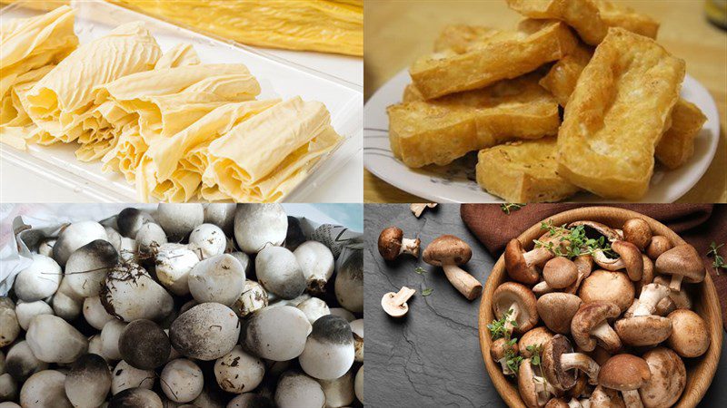 Ingredients for the dish 2 ways to make coconut braised tofu