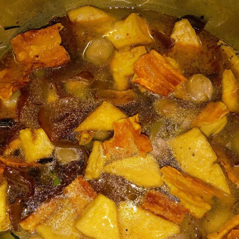 Step 3 Cooking wheat flour bánh canh Vegetarian Huế wheat flour bánh canh
