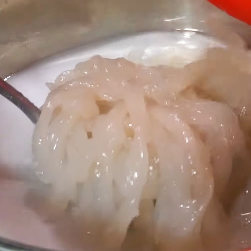 Step 5 Cooking crab noodle soup Crab noodle soup with coconut milk