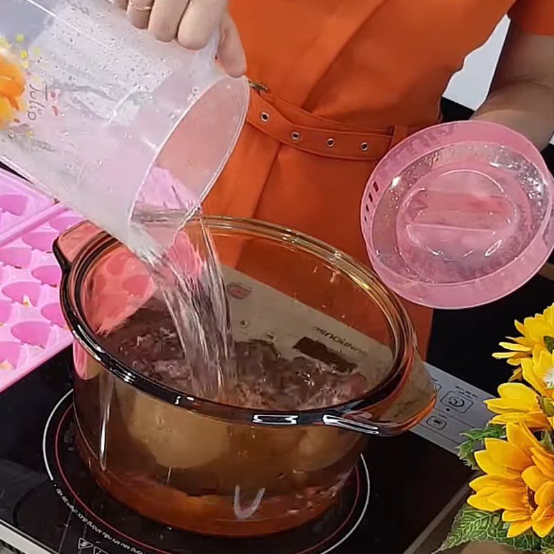 Step 2 Cook the jelly powder Fruit jelly in milk tea