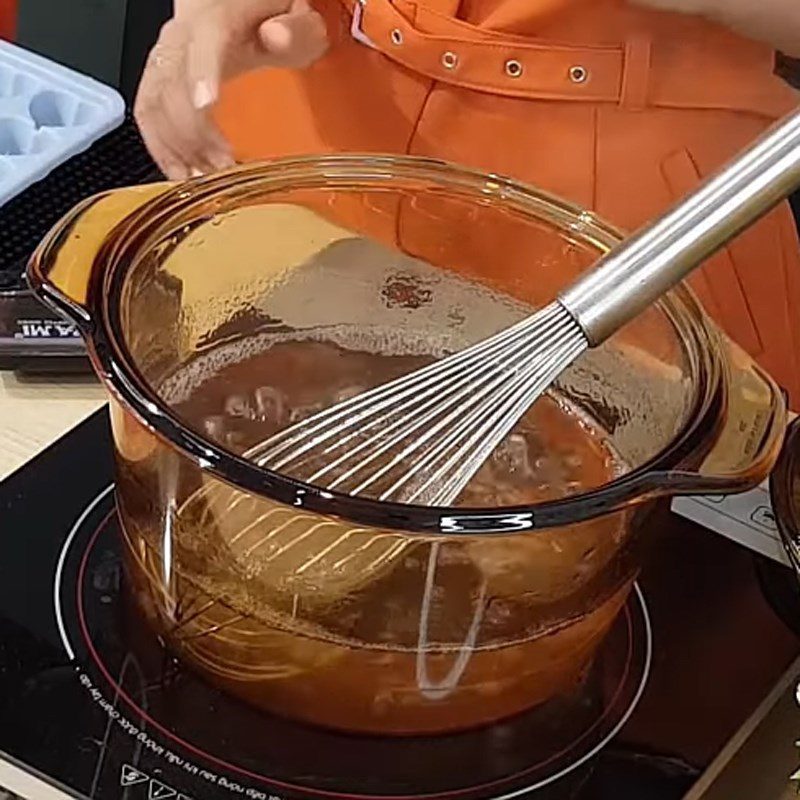 Step 2 Cook the jelly powder Fruit jelly in milk tea