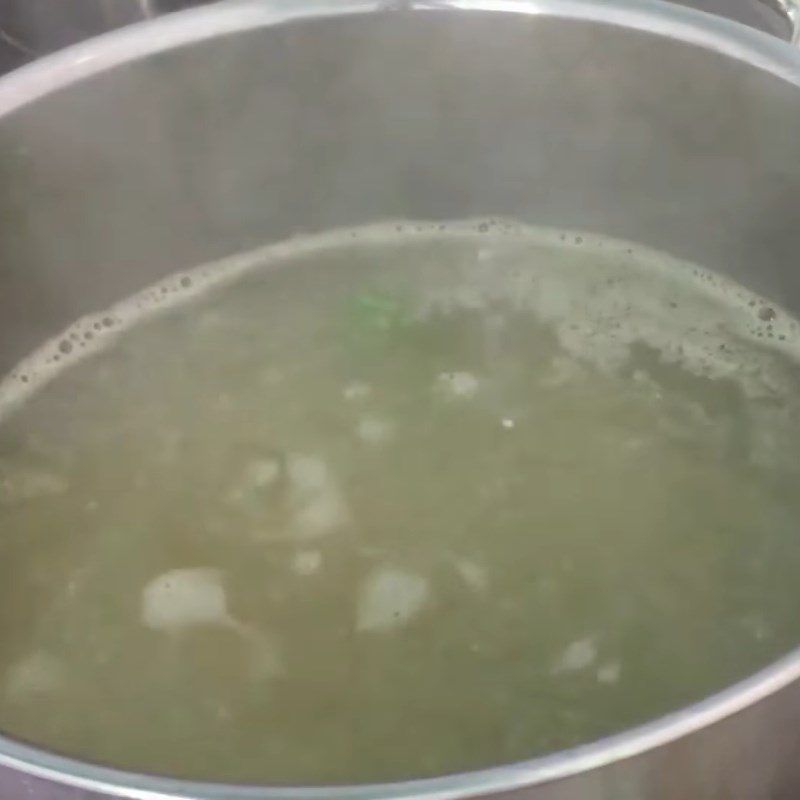 Step 5 Cooking Fish Noodle Soup Fish Noodle Soup Mustard Greens