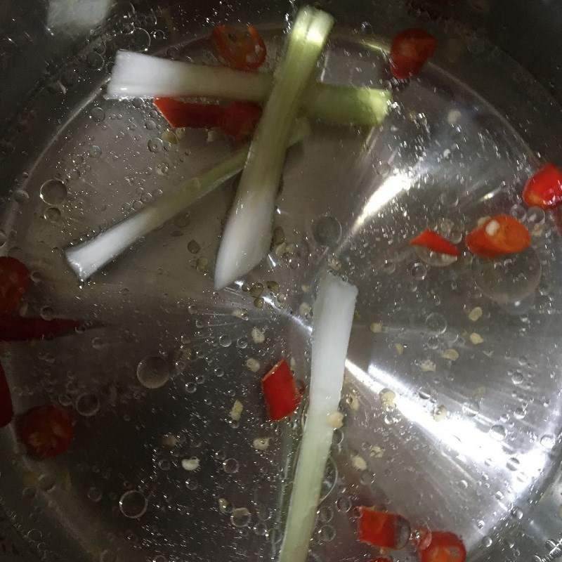 Step 3 Cooking fish Mackerel cooked in sauce