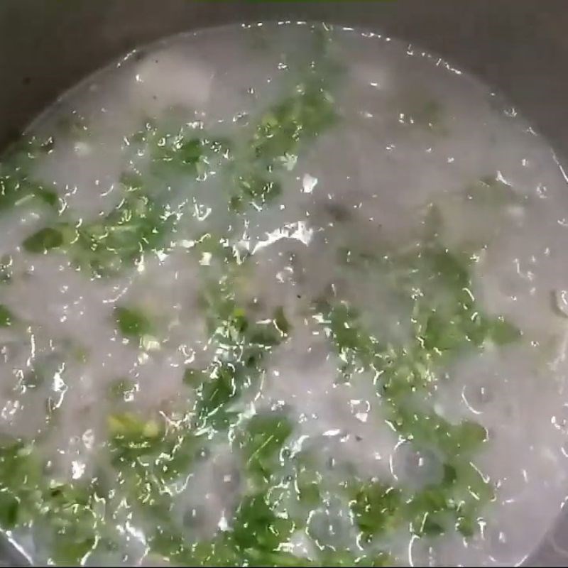 Step 3 Cooking soup Taro soup with snakehead fish and minced meat