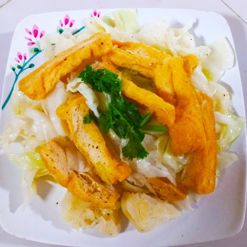 Step 3 Final Product Stir-fried cabbage with tofu