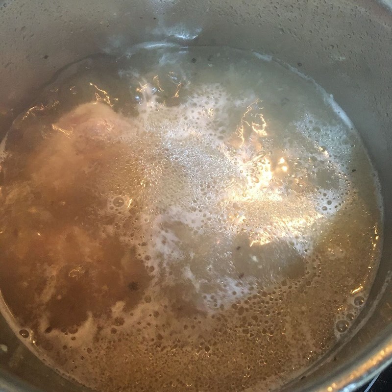 Step 2 Cooking the Soup Pork Bone Bok Choy Soup