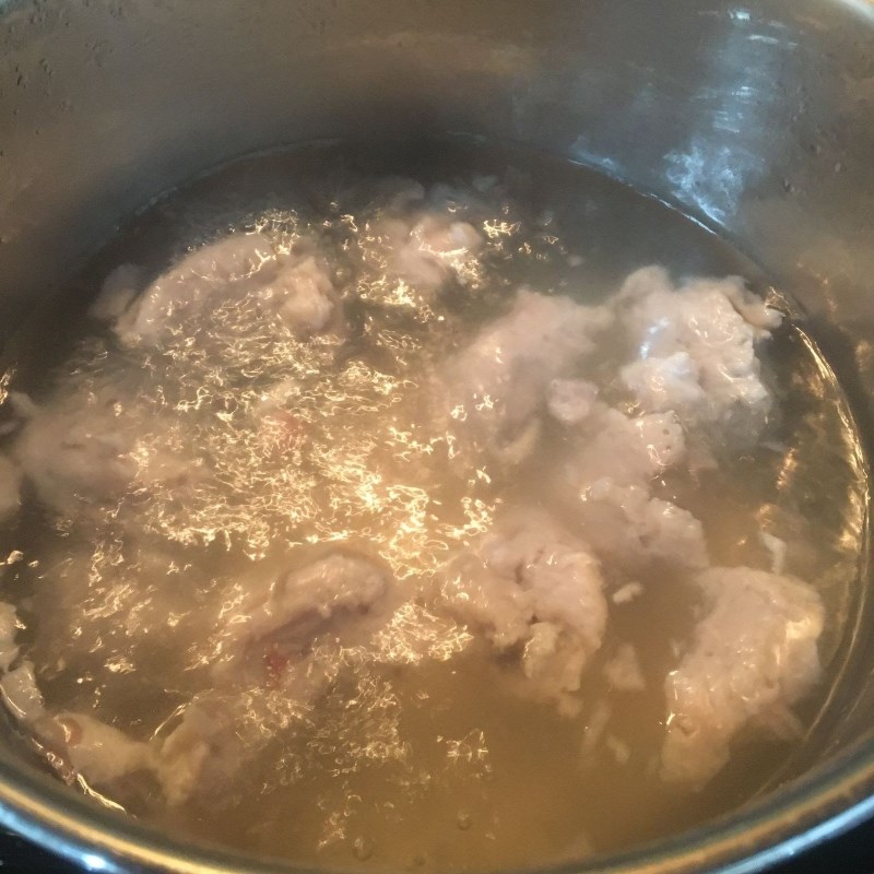 Step 2 Cooking soup Gourd soup with snakehead fish