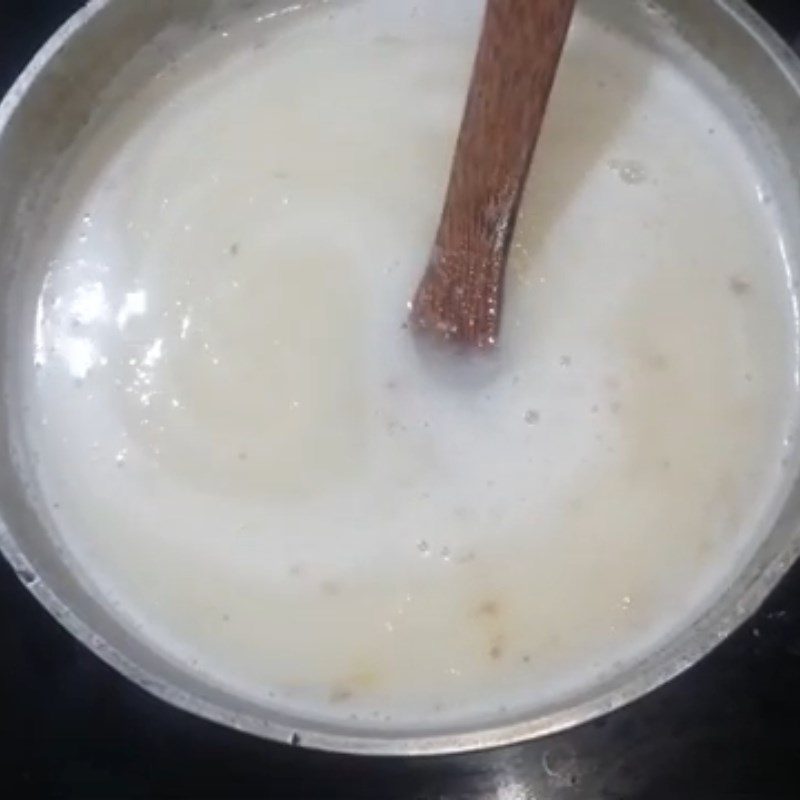 Step 4 Cooking Porridge Green Bean Fish Porridge