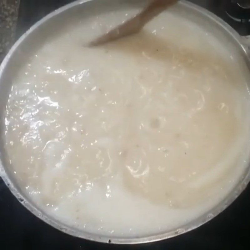 Step 4 Cooking Porridge Green Bean Fish Porridge