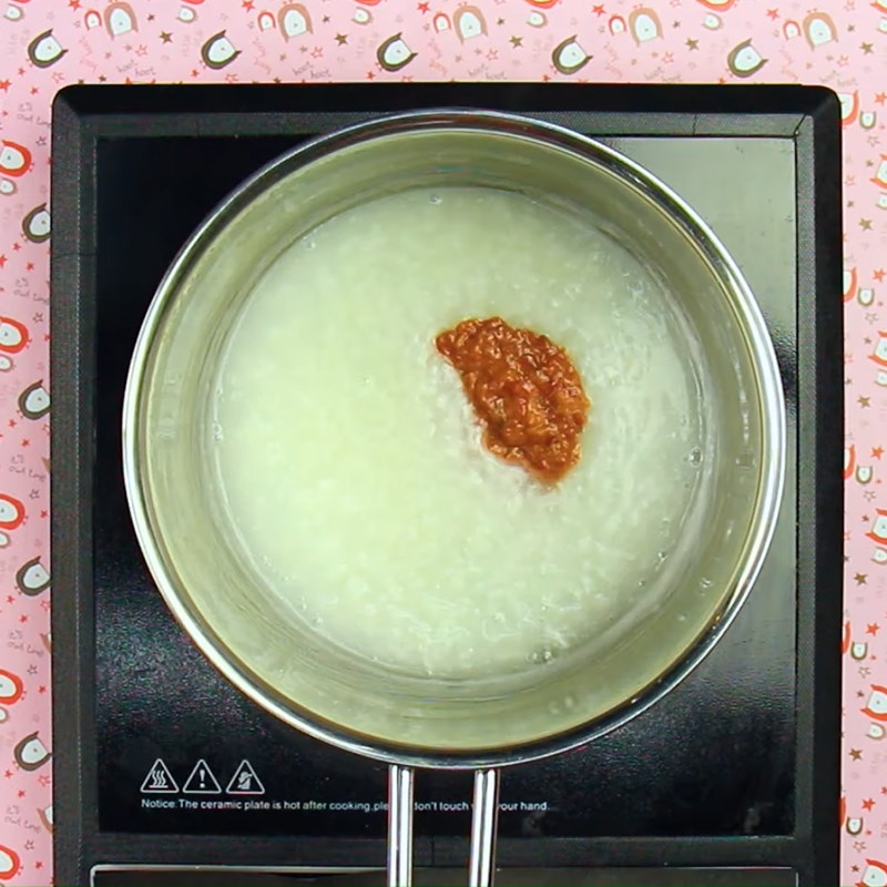 Step 3 Cooking porridge Chicken liver sweet potato porridge