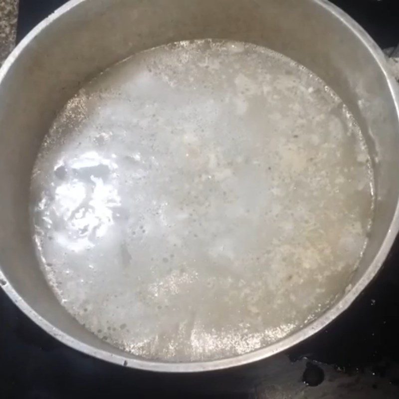 Step 4 Cooking Porridge Green Bean Fish Porridge