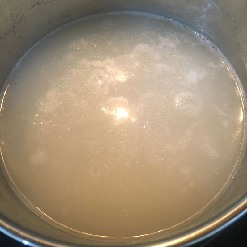Step 4 Cook porridge Fish porridge with carrot