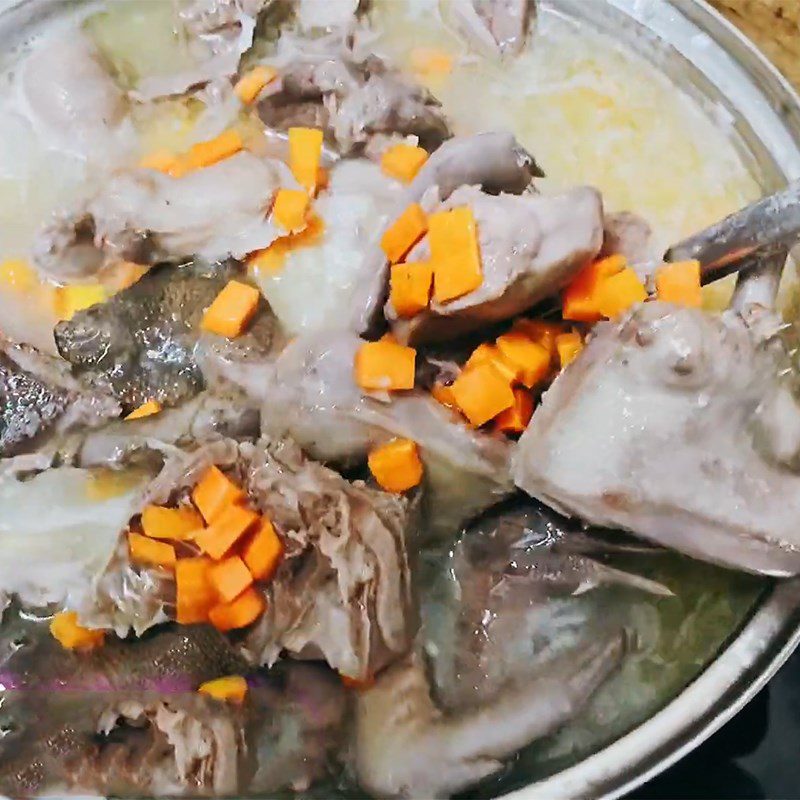 Step 4 Cooking Porridge Sweet Pumpkin Pigeon Porridge