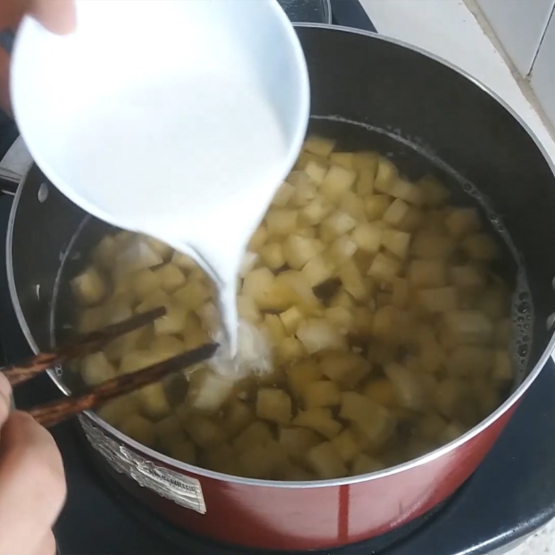Step 3 Cook the dessert Cassava Dessert