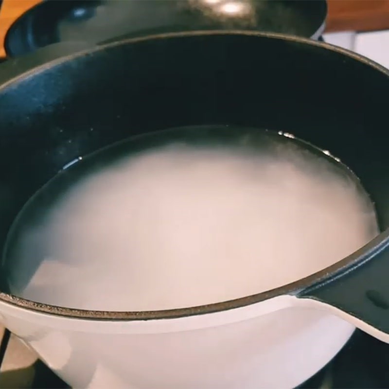Step 5 Cooking Taro Pudding with Mung Beans Taro Mung Bean Pudding