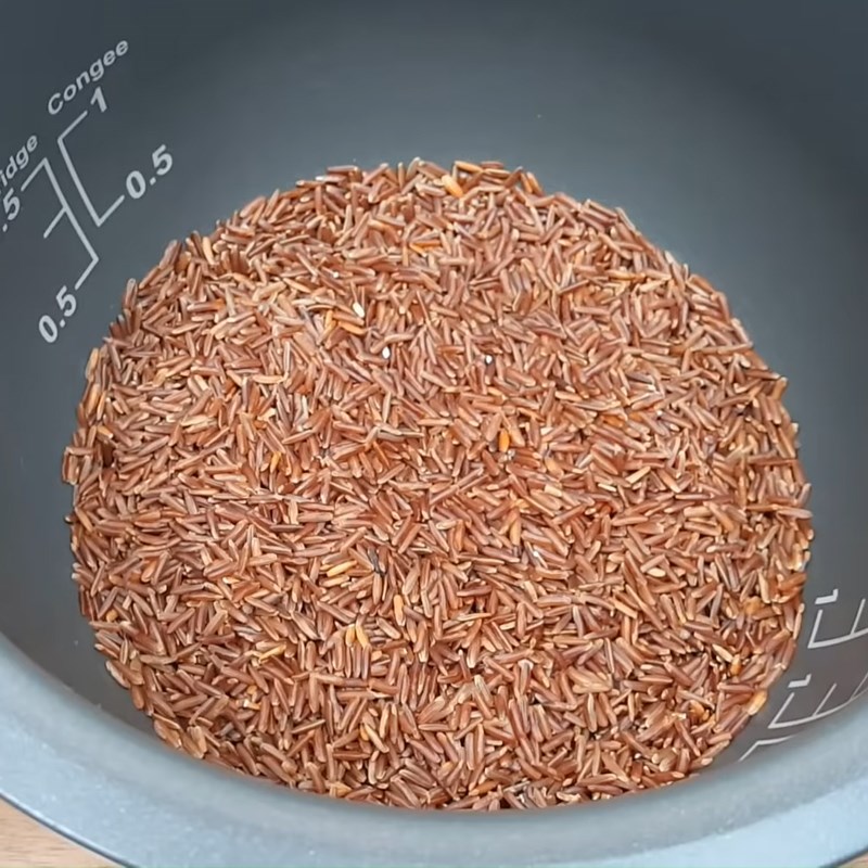 Step 2 Cook rice with brown rice Brown Rice with Sesame Salt