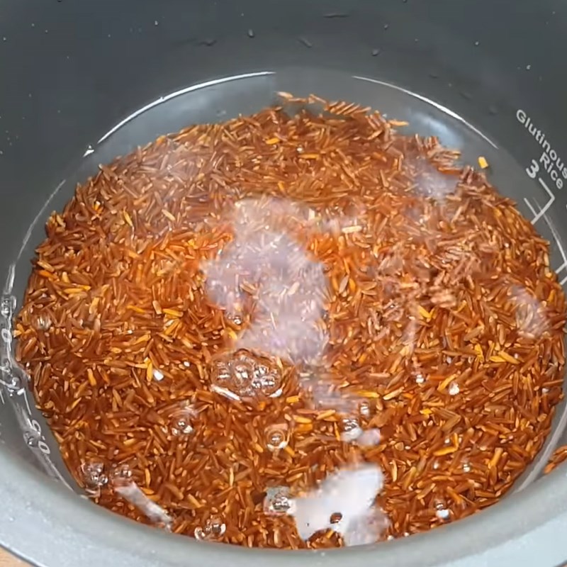 Step 2 Cook rice with brown rice Brown Rice with Sesame Salt