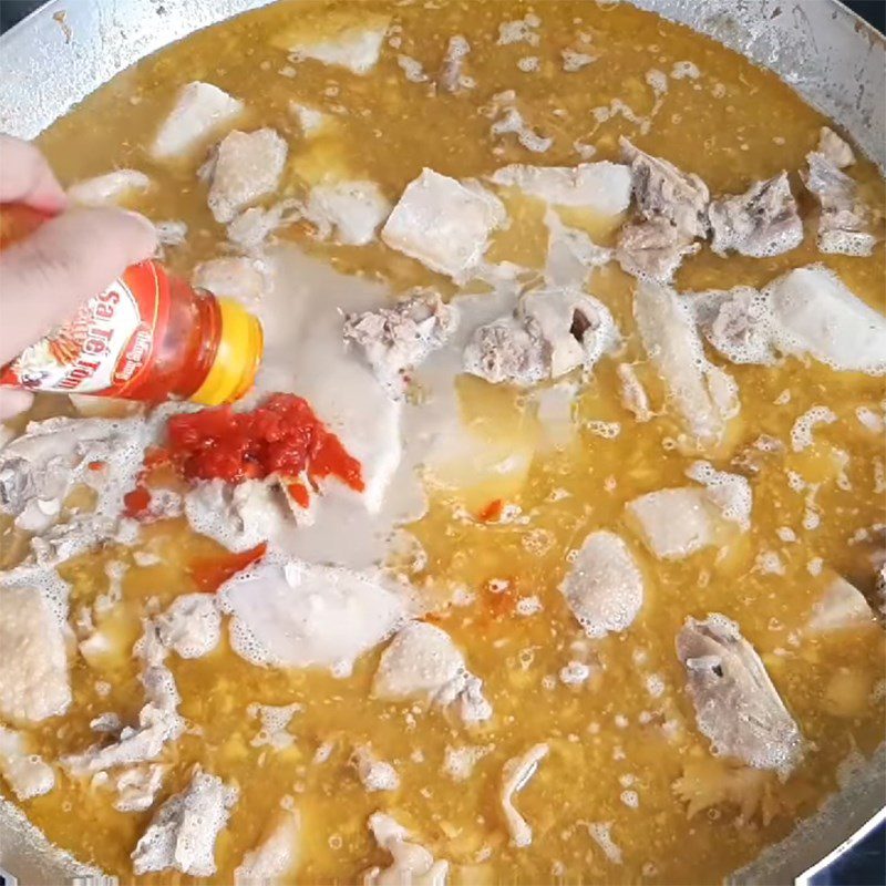 Step 4 Cooking Chicken Chicken cooked with fermented tofu