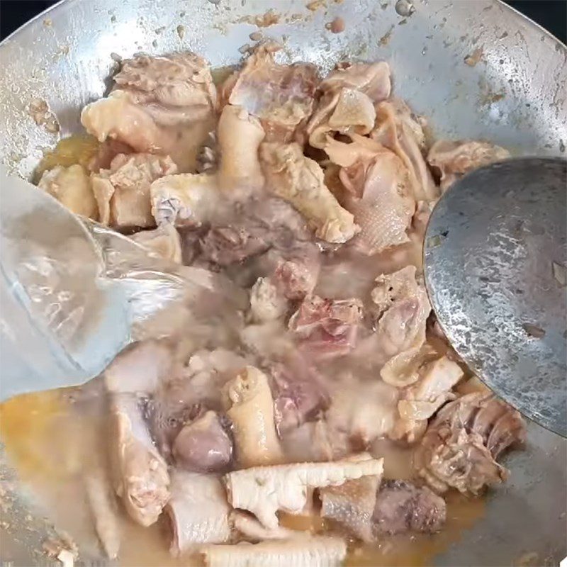 Step 4 Cooking Chicken Chicken cooked with fermented tofu