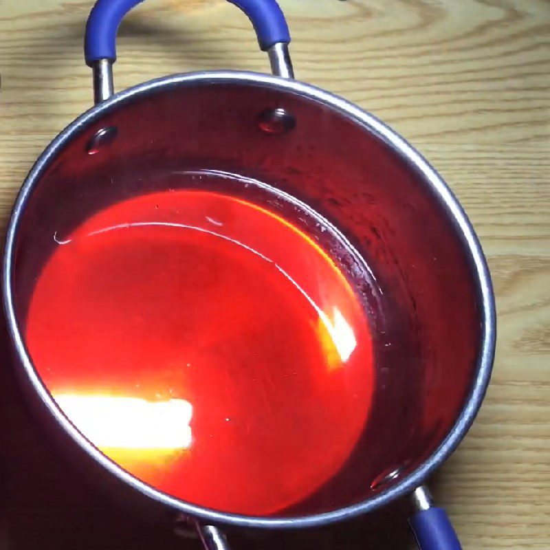 Step 2 Cook the mixture of jelly powder for bubble tea