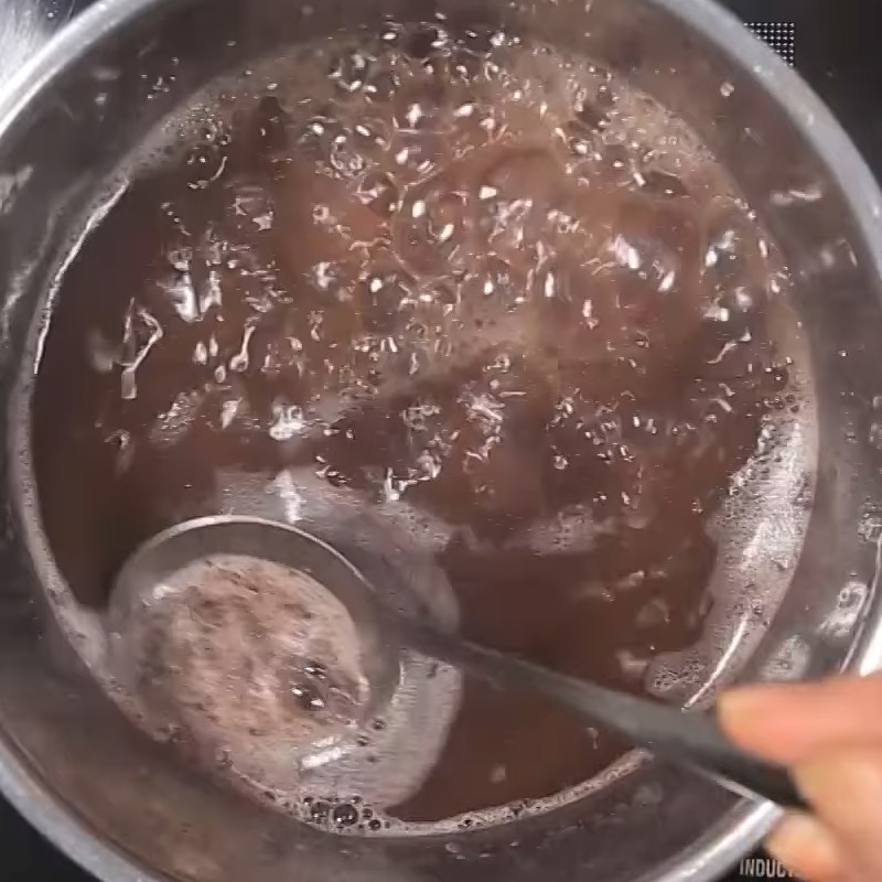 Step 2 Cooking the red bean mixture Red bean yogurt