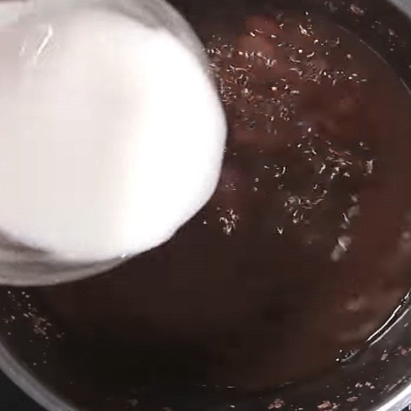 Step 2 Cooking the red bean mixture Red bean yogurt