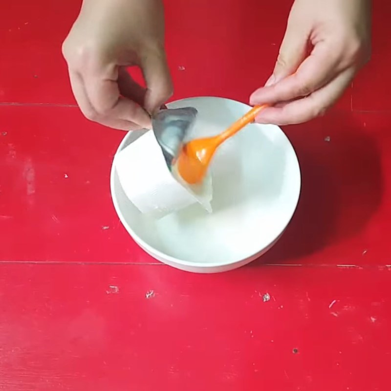 Step 5 Cooking the coconut milk mixture and finishing Pandan jelly with soy milk