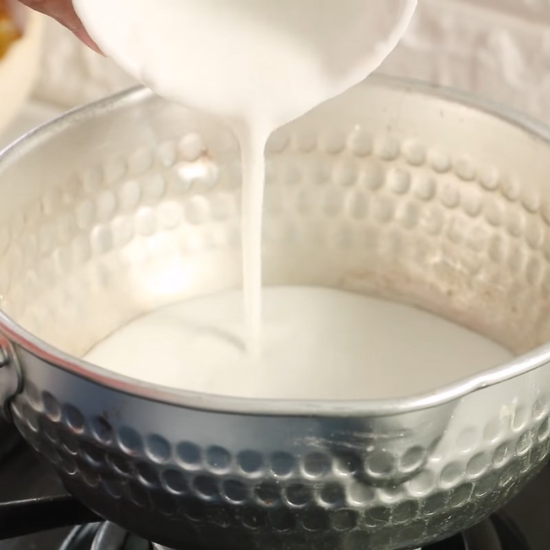Step 3 Cook Coconut Milk for Thai Sticky Rice with Coconut
