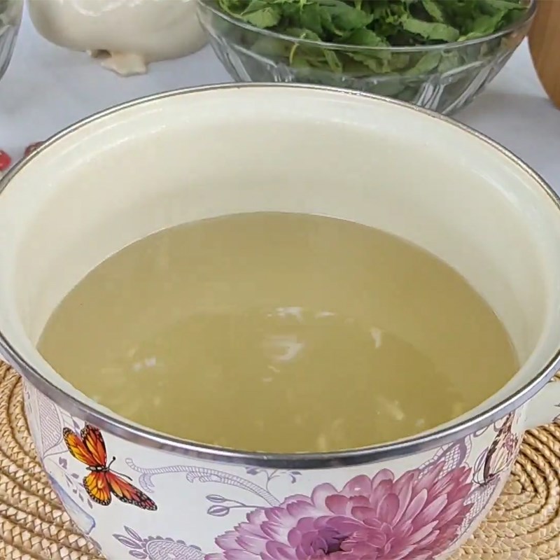 Step 2 Cook the Sugar Water for Mint Syrup