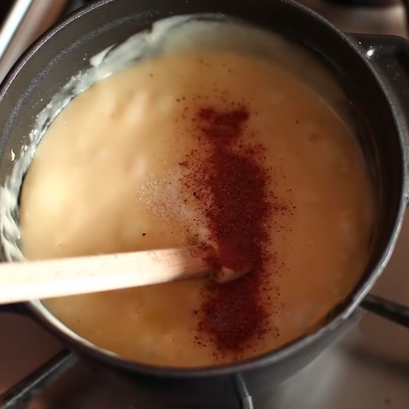 Step 3 Cooking cheese Fondue