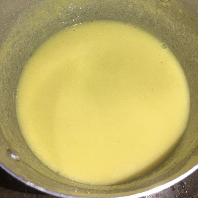 Step 2 Make corn milk jelly Corn milk jelly