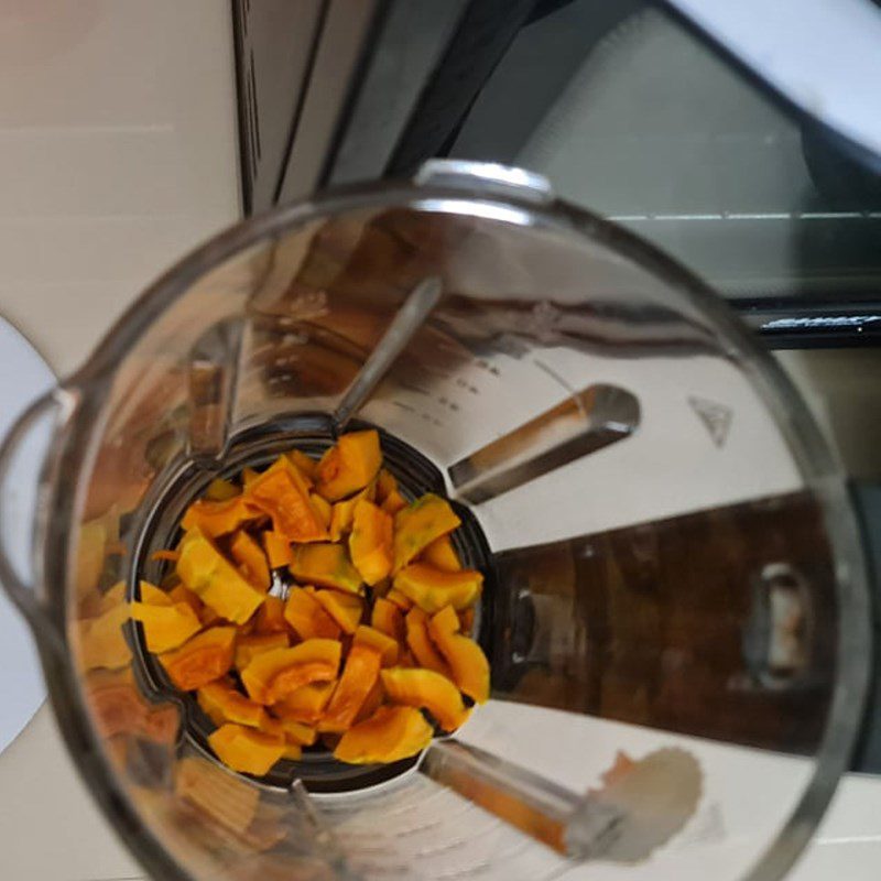 Step 2 Cook pumpkin seed milk Pumpkin seed milk