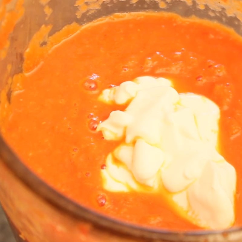 Step 5 Cook soup Scallop shrimp tomato soup