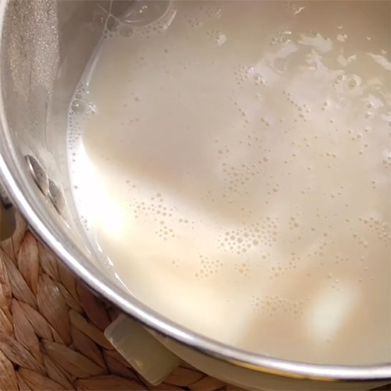 Step 2 Cook Soy Milk Tea Soy Milk Cheese Foam Milk Tea