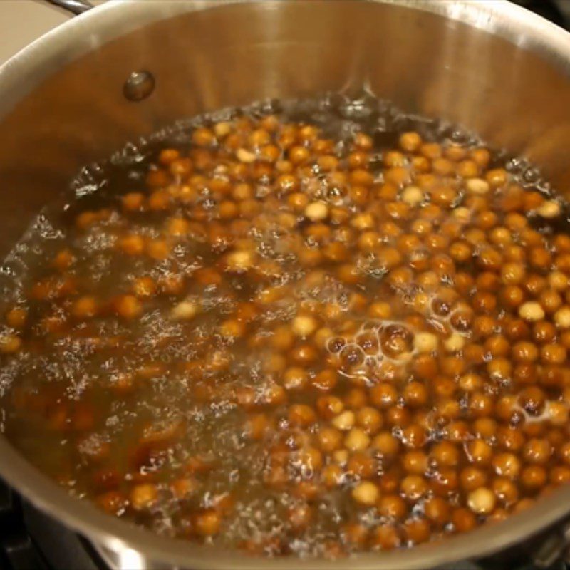 Step 2 Cooking tapioca pearls Roasted rice milk tea tapioca pearls