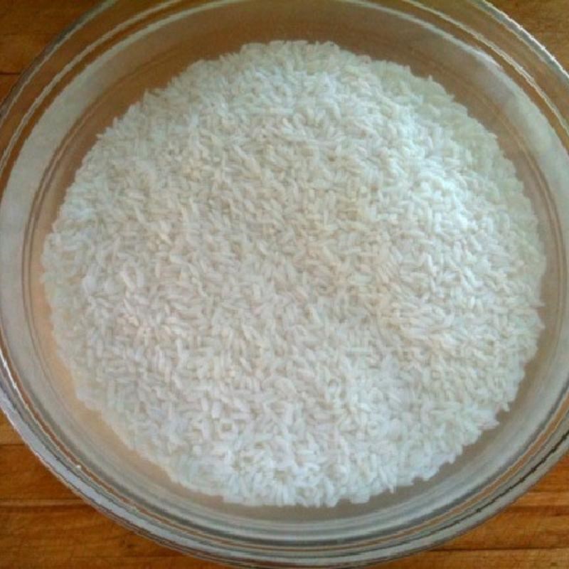 Step 2 Cook the sticky rice for Chicken Liver Sticky Rice