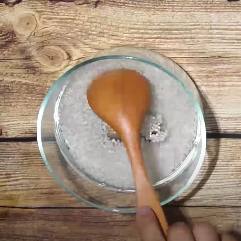 Step 1 Soak tapioca pearls and taro flour Taro Sweet Soup with Tapioca Pearls