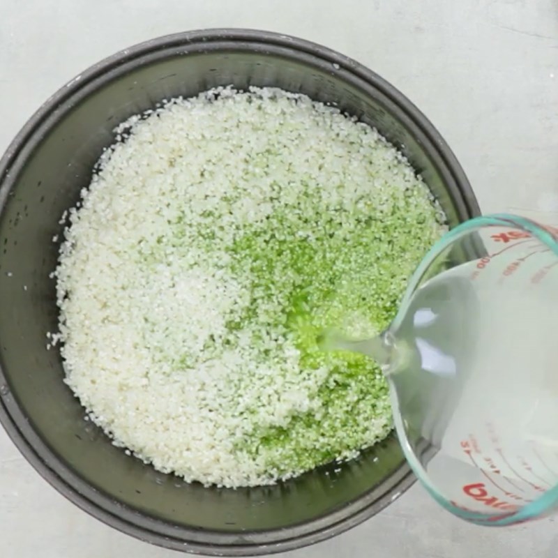 Step 2 Soak the rice for Pandan Leaf Rice