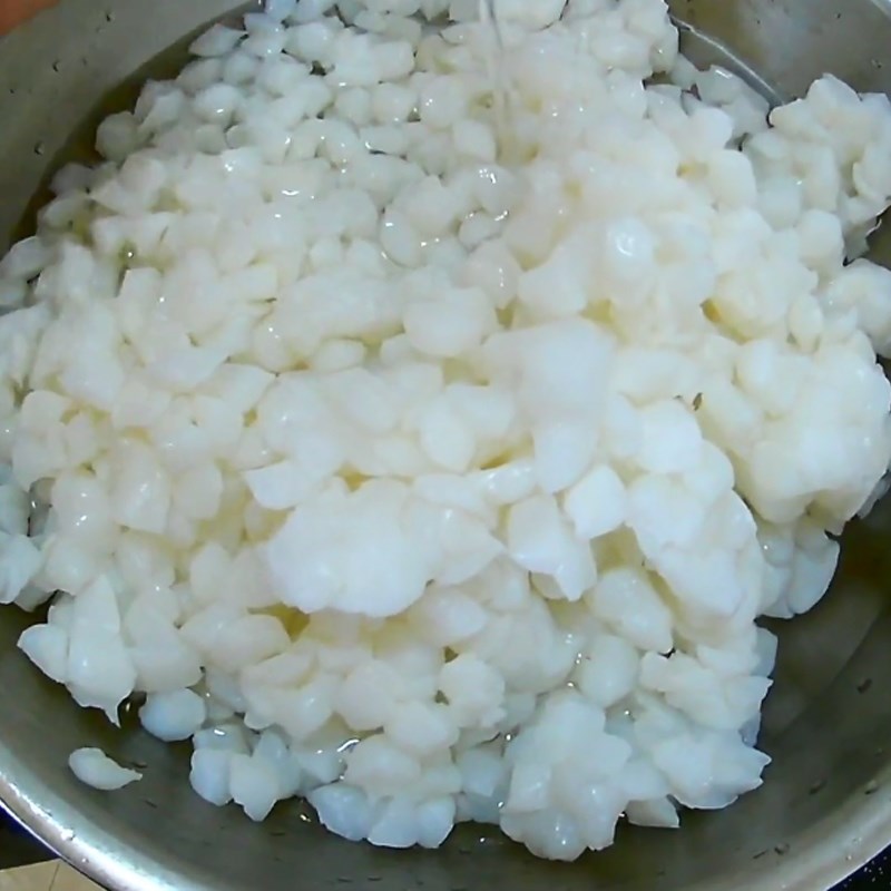 Step 2 Soak coconut jelly and chia seeds Coconut jelly with chia seeds