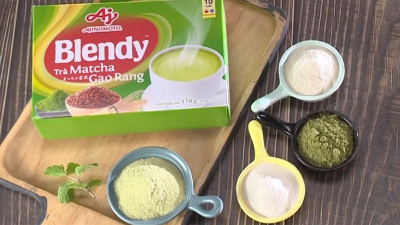 Ingredients for roasted rice milk tea