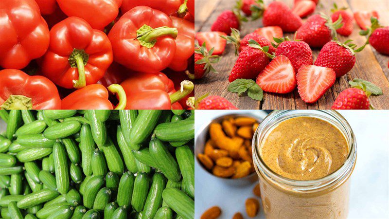 Ingredients for bell pepper smoothie