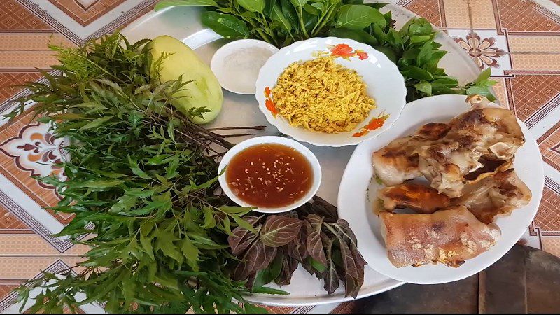 Ingredients for the dish Chạo tai heo