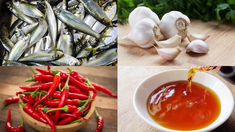 Ingredients for Nam Ô fish salad Da Nang