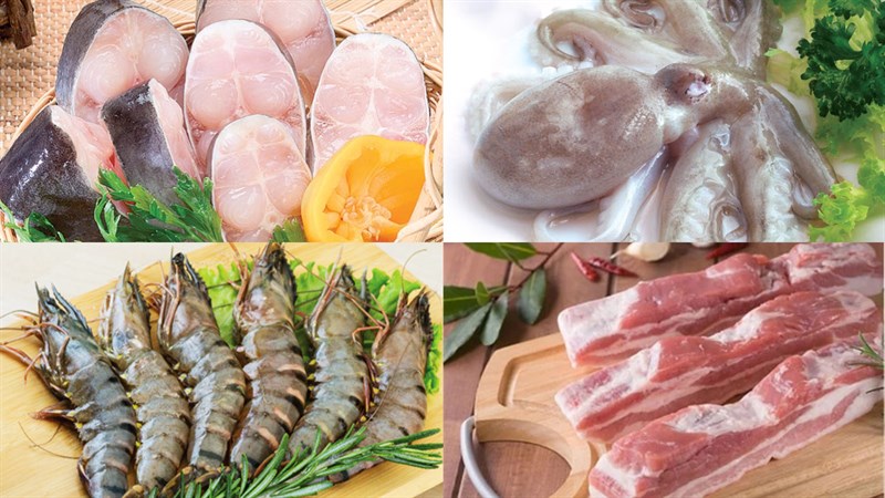 Ingredients for shrimp paste hot pot