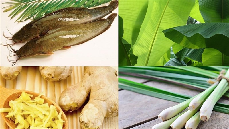 Ingredients for Grilled Catfish Dish