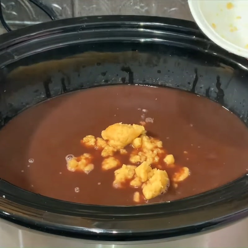 Step 2 Cooking Black Beans Black Bean Pudding with Sago Flour