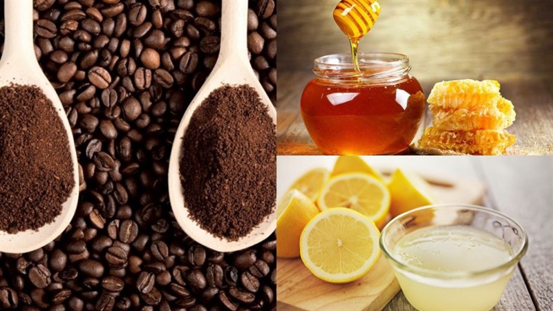 Ingredients for honey lemon coffee