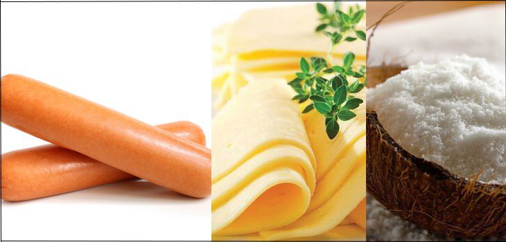 Ingredients for grilled sausages